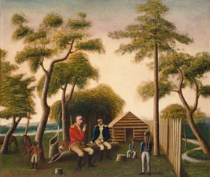 Marion feirer den britiske offiseren på søte poteter, 1848